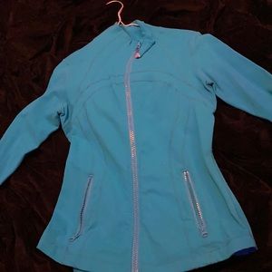 teal lulu lemon athletic sweater